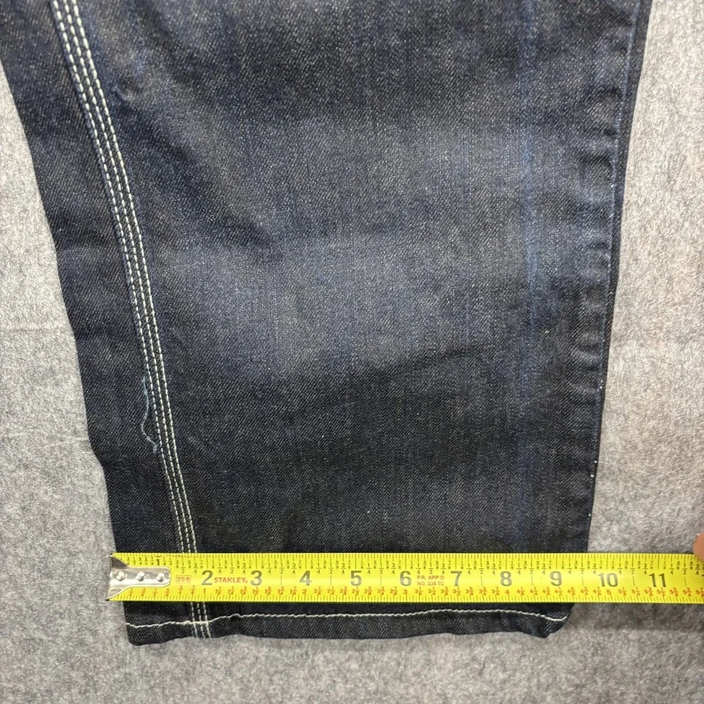 Levi's 527 Boot Cut Indigo Dark Wash Men's 38x26 Vintage Y2K Contrast Stitch
